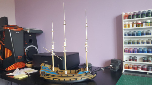 WIP : Man-of-War AcheronHello everyone !I started to work on the masts of the Acheron.Stay connected