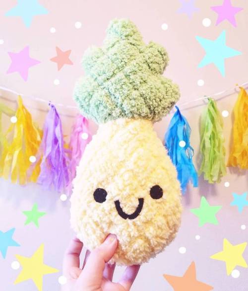 FINALLY NABBED SOME FABRIC FOR THESE BEBShttps://www.etsy.com/listing/225134200/cute-pineapple-plush
