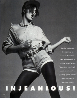 lalinda-evangelista:  Injeanious - Harper’s Bazaar US - June 1990Model: Linda Evangelista 