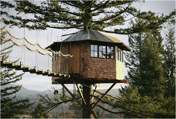 tinyhometrail:  Cinder Cone Treehouse(source)