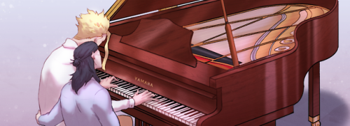 Another commission finished for @writingdeviation of some dreamy Erasermight piano time. It was a fu