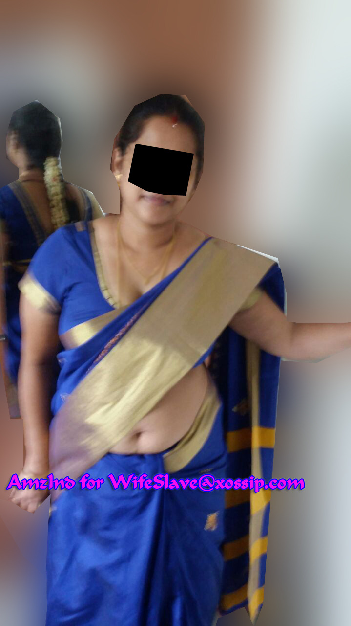 Desi wife blue saree