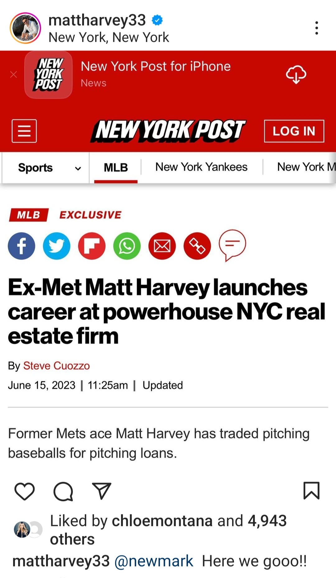 matt harvey newmark