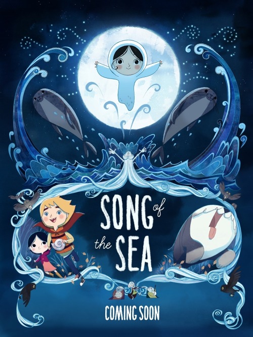 nocturnal-girl:ca-tsuka:Clean version of new poster for Song of the Sea animated feature film by Tom