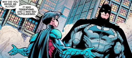 nytewing:Bruce Wayne and Dick Grayson in Justice League #51