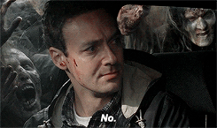 thewalkinggifs:  -i’ll go. i’ll lead ‘em out, you make a break for the fence. -no, no, no, this was my fault. -it wasn’t a question, and this ain’t your decision. it ain’t nobody’s fault.