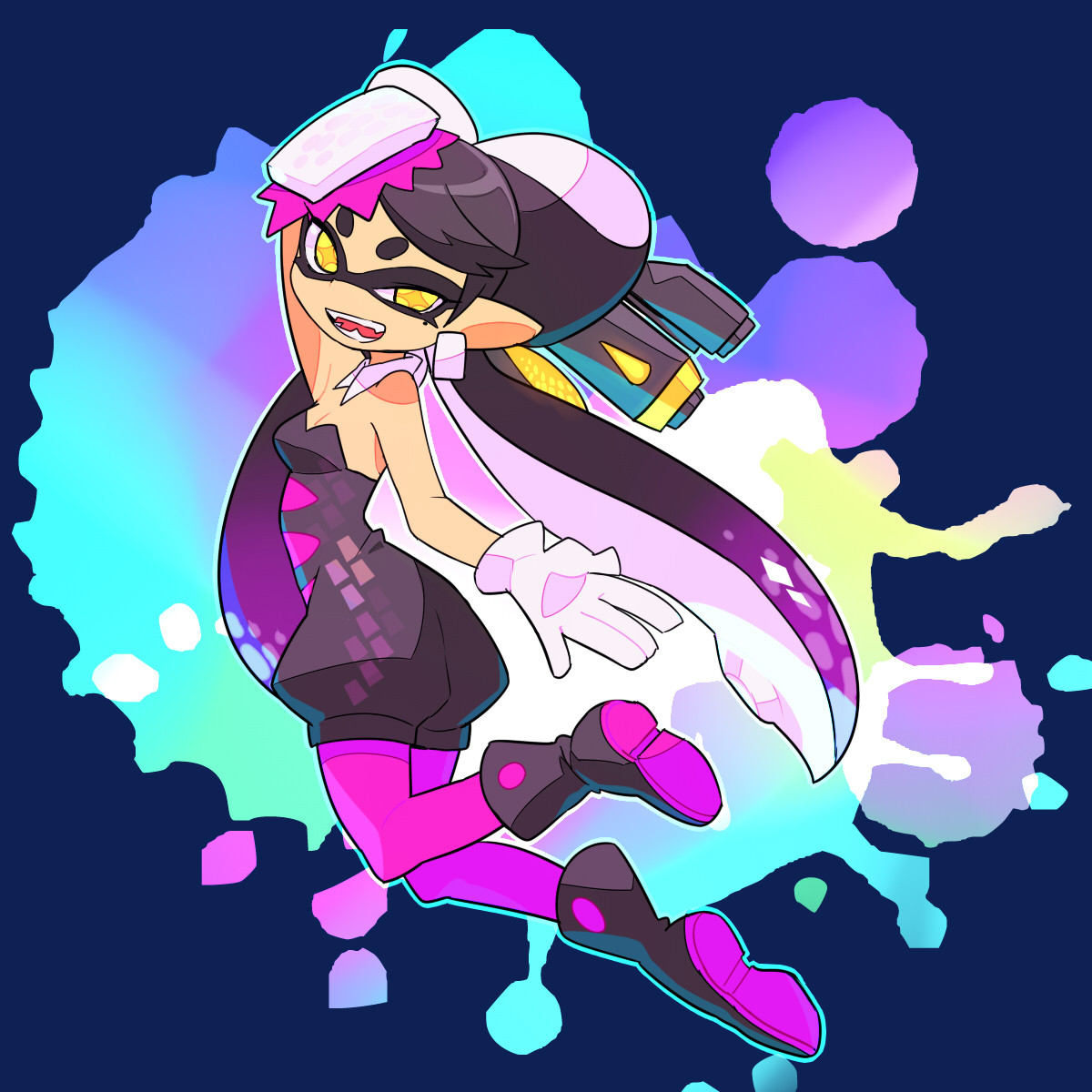 l0x0b:  SPLATOOOOOON!!!!2015//splatoon  my fav sister/cousin &lt;3 &lt;3