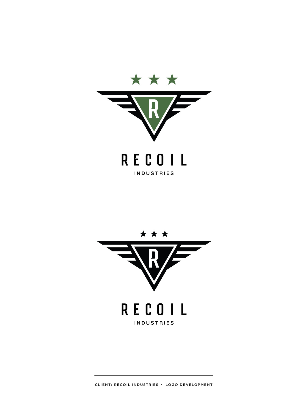 Recoil Industries - Logo Comps