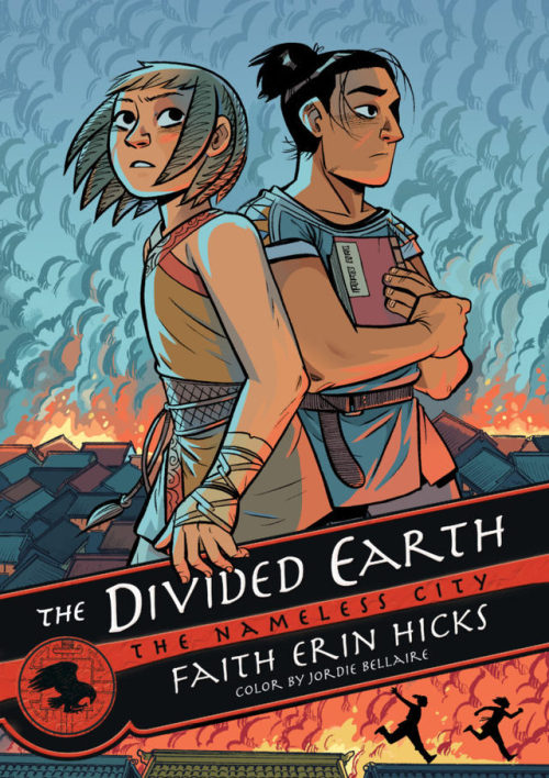 It’s the cover for the third Nameless City book, The Divided Earth! Out in September 2018, it will c