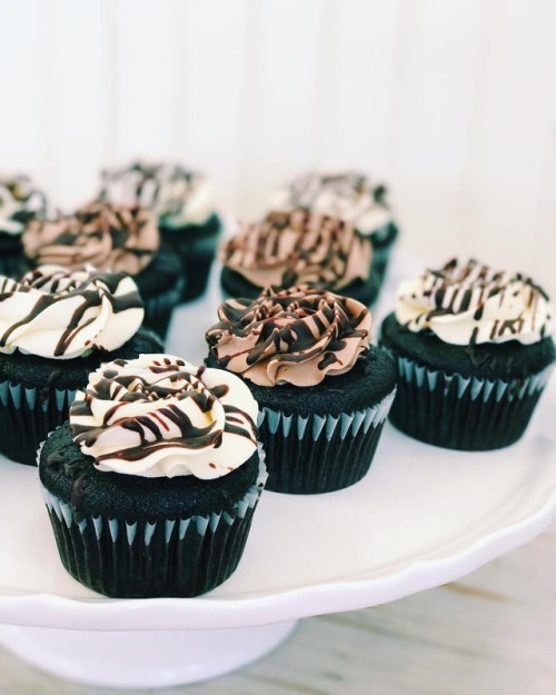 heckyeahvegancupcakes:Triple Chocolate And Zebra Cupcakes by cutecakescakery