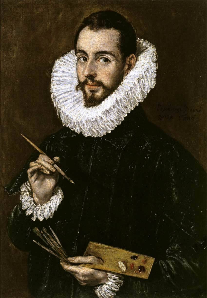 artessenziale: El Greco, Portrait of Jorge Manuel Theotocopoulos (1600–1605) oil