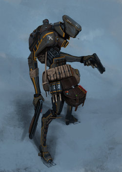 art-shannonigans:  bounty hunter bot by *Asahisuperdry