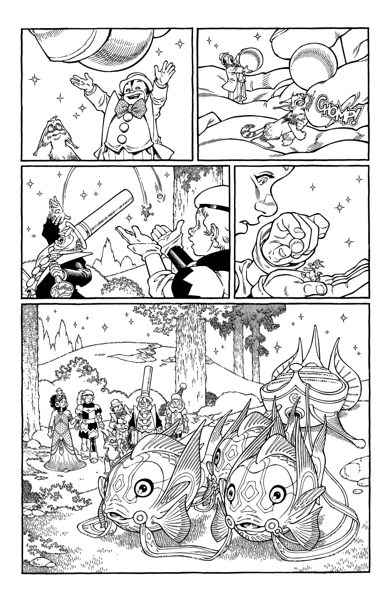 gr-comics:page art process from “Little NEMO: Return To Slumberland” #4, out