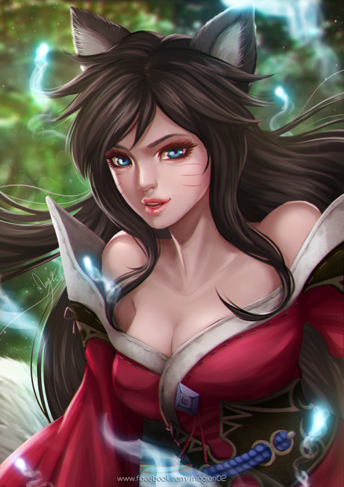 league-of-legends-sexy-girls:  Ahri League of Legends by magion02 