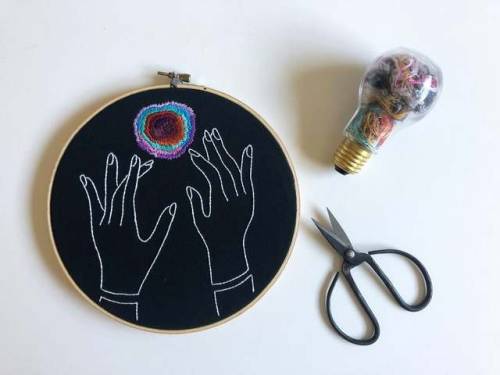 Start of the Shimmer Hand Embroidery //threadhoney