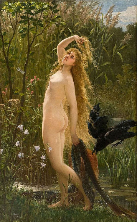 artbeautypaintings:  The siren - Gustav Graef