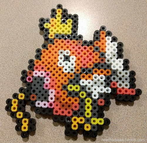 Pokemon:  MagikarpPokemon is managed by The Pokemon Company.For more Pokemon perler bead designs che