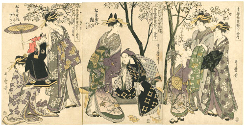 “Yoshiwara Parodies of Kabuki” by Kitagawa Utamaro, 1798