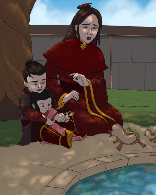 Little Lala's First Interaction With The Turtleducks. It Doesn't Go Well.