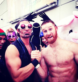 :  Sami Zayn and @wweexoticexpress bring