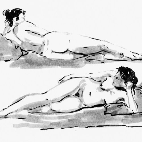 Throwback Thursday, I miss figure drawing #art #figuredrawing #model #inktober #inktober2021 #ink #w