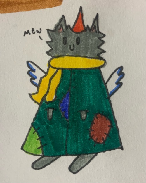 Decided To Finally Draw Out My Dabloonsona! Their Full Name Is Fern Bee Moth And Theyre A Scavenger.