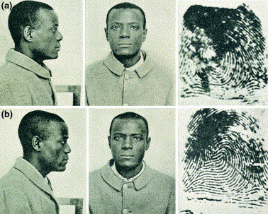 mixedfreckle:In 1903 the case of Will West led to the use of fingerprints to identify people during 