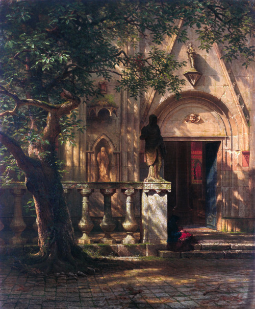 master-painters:Albert Bierstadt - Sunlight and Shadow - 1862