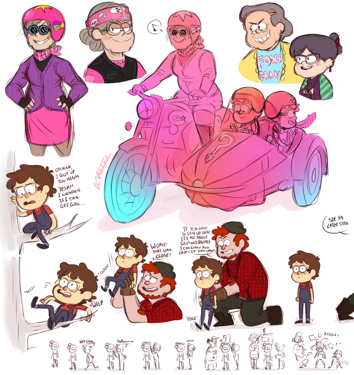 notllorstel:  More thoughts on relativity falls that I had to draw out. GruntyMabel