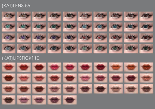  May make up set Lens56:40 colors Lipstick110:35colors Female/MaleHQ Mod compatibleDo not re-uploadD
