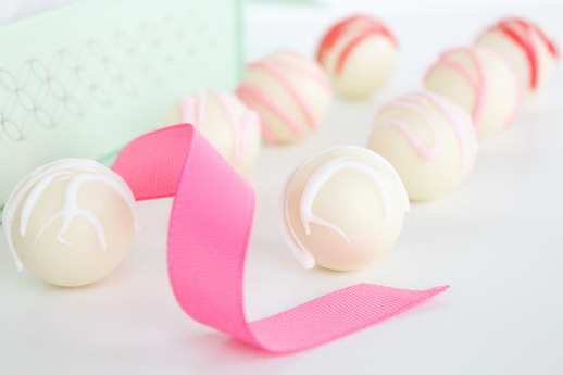 The easiest way to take chocolate truffles to the next level? Make them ombre!