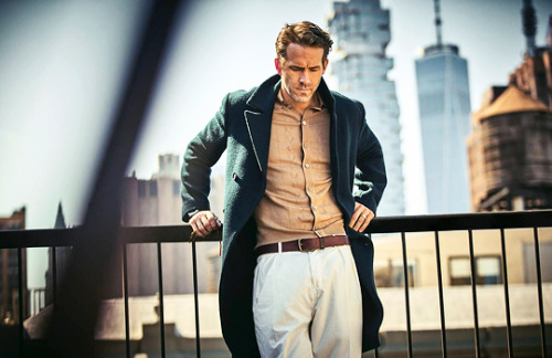 Ryan Reynolds photographed by Guy Aroch for Mr Porter