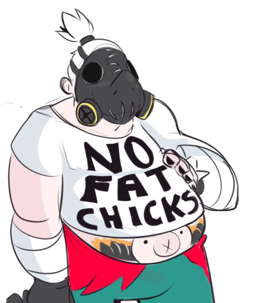 bhloopysfw:  Roadhog and Mei, based off this and this 