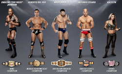 tcwwrestling:  Current WWE Champions 