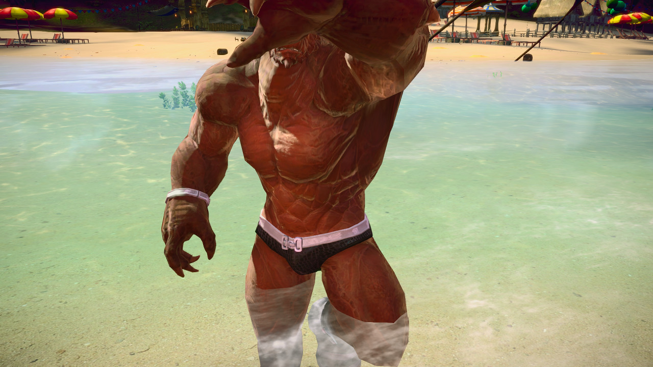 hrongar:  Caught this hunky Aman flexing and playing in the water, but I was shoo’d