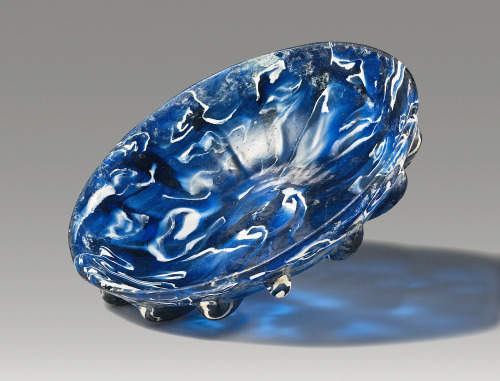 archaicwonder:Roman Mosaic Glass Bowl, 1st Century AD