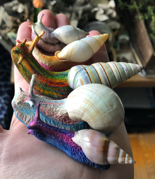 ink-the-artist: I’ve made some pride snails for my shop! Right now I’m waiting for 