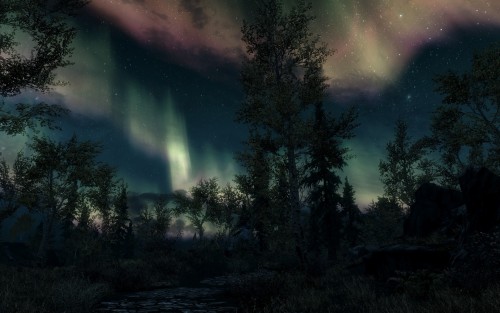 creeperparade:  Night sky in Ivarstead