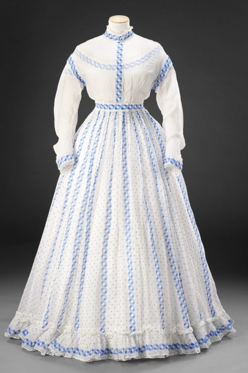 historicaldress:DressDate: Late 1860sJohn Bright Collection