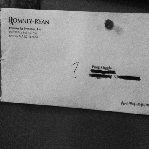 fasterfood:gedenkenbrauchtwissen:that time I joined the Romney-Ryan mailing list with the name &ldqu