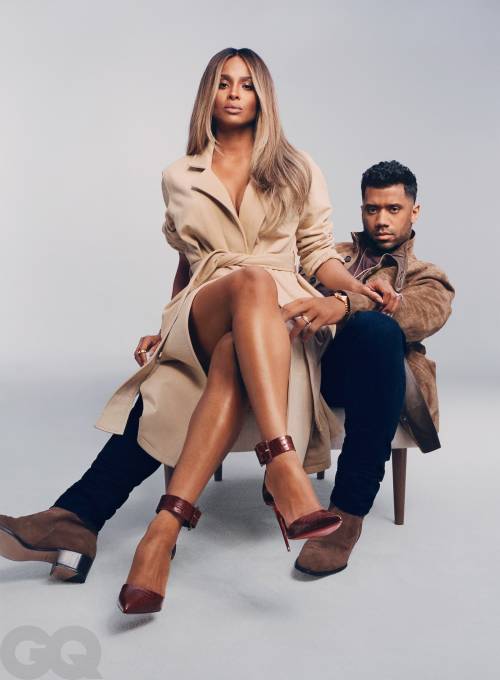 Russell Wilson and Ciara for GQ Magazine