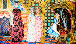 Mickeyandcompany:  The Mosaics From Cinderella Castle At The Magic Kingdom Parkdesigned