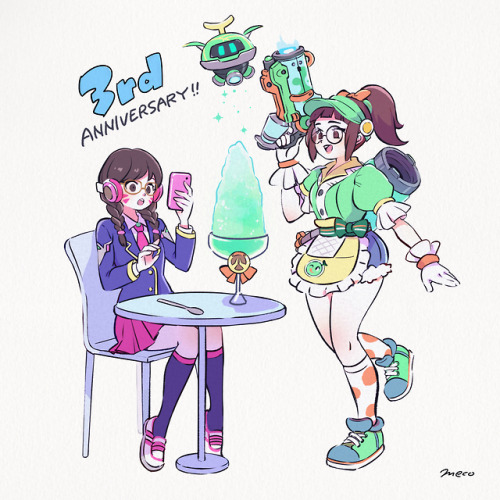 meco-meco:Overwatch 3rd Anniversary!!