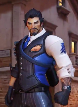 lisahawkeye: i knew hanzo’s new skin was missing something so i fixed it