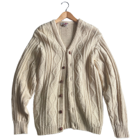 Cream Wool Cardigan
