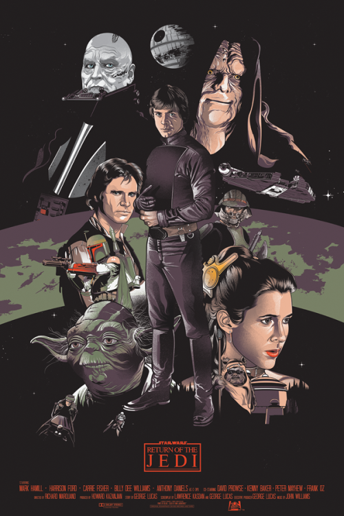 xombiedirge:  Star Wars Original Trilogy by Vincent Rhafael Aseo / Tumblr / Store
