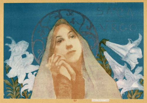 Jean Veber (1868-1928), ‘Sancta Virgo’, 1894Source