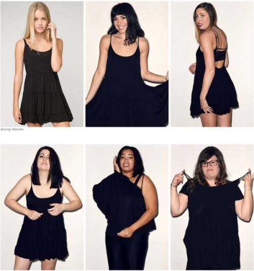 melscandalous:  endenogatai:  a-night-in-wonderland:  One size fits all….  The discrepancies in women’s clothing sizes are insane   Fuckkk…. wow