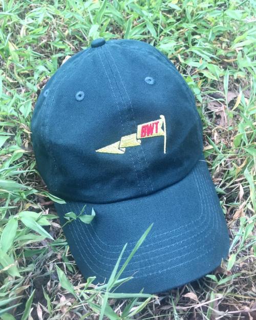 Our new &lsquo;On Par&rsquo; Dad Hat in Forest Green with a yellow flag and red text. .....#dadhat #