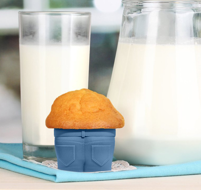 amroyounes:  Kitchen gadget you didn’t know you need:Jeans Muffin FormEngraved